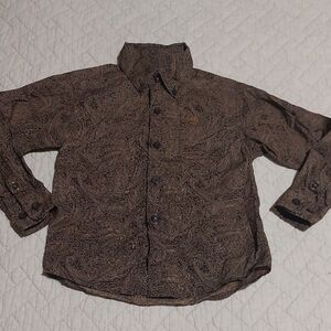 Ariat Brown Paisley Long Sleeve Shirt